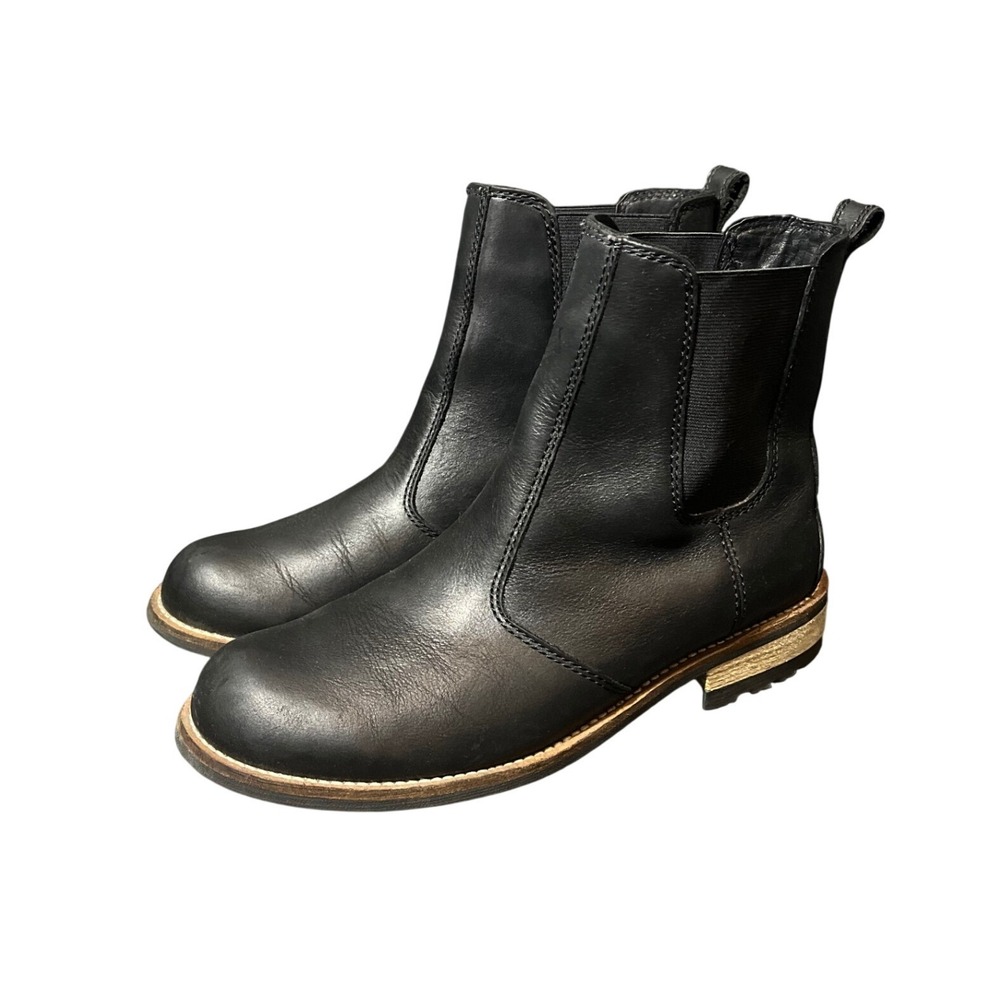 Kodiak Alma Waterproof Leather Slip On Boots Women's Shoes Size 8 Black
